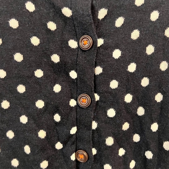 FINAL PRICE Anthropologie Charlie and Robin Snowbird Polka Dot Cardigan - Picture 6 of 15